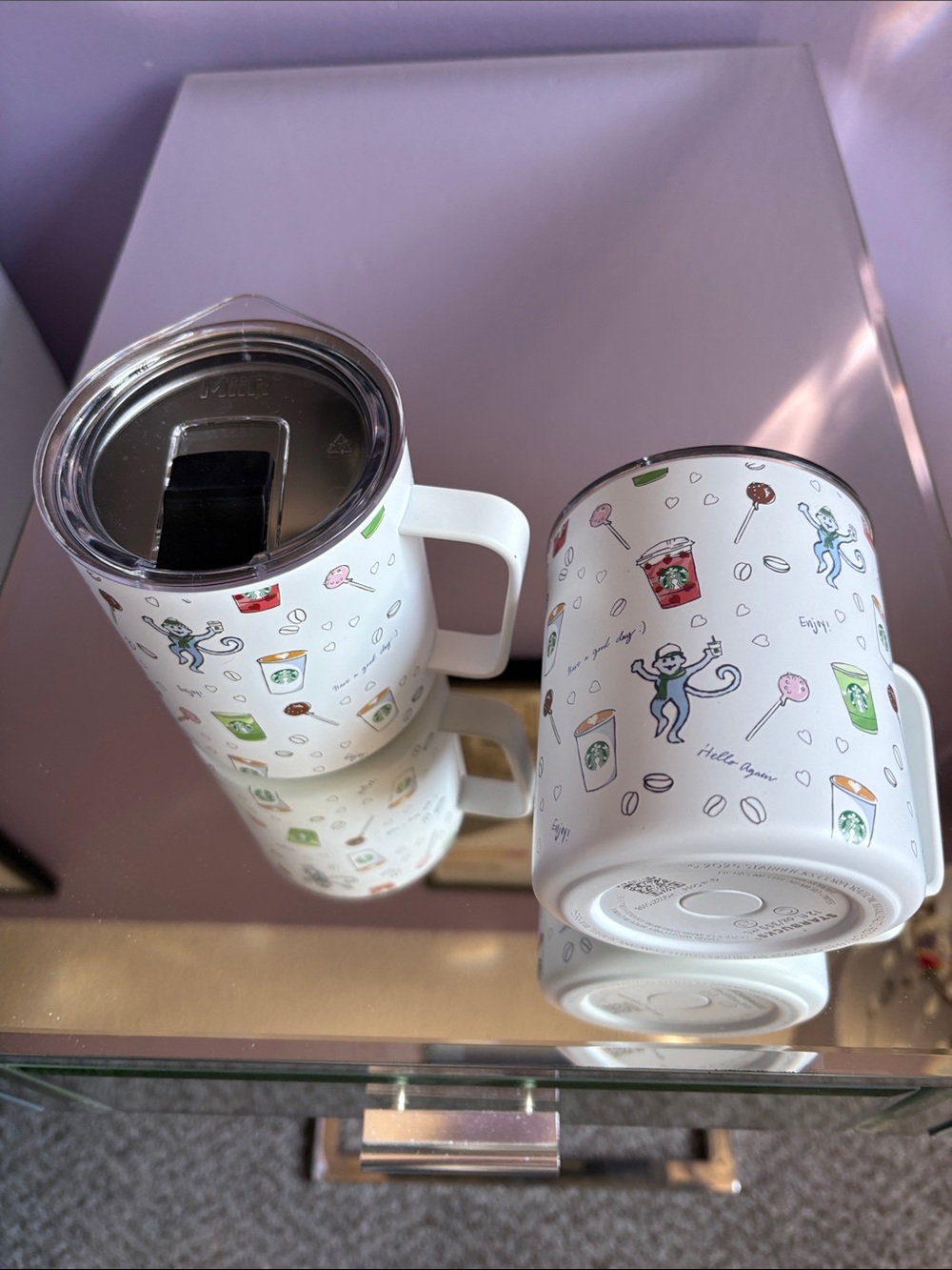 Starbucks X Roller Rabbit mugs.